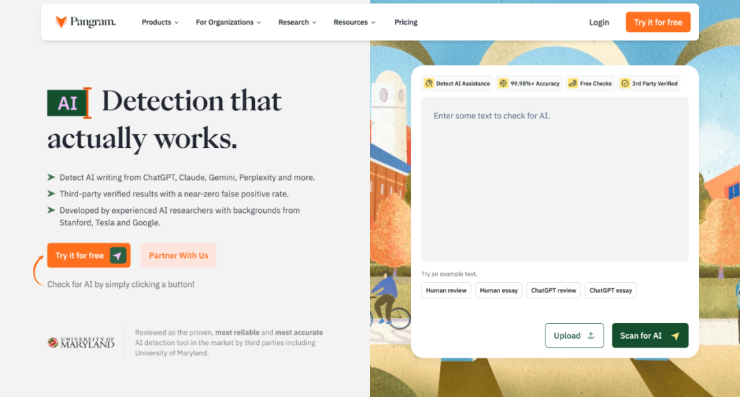 一场重要的AI 国际会议的稿件评审结果中有21%是AI 生成的，投稿人发帖招募检测，这个有趣的事件让AI 检测工具Pangram