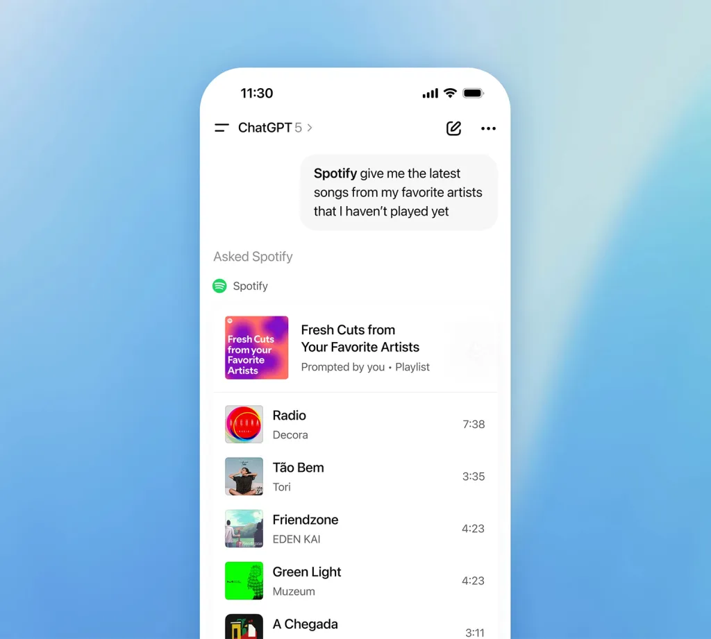OpenAI 宣布：苹果 Apple Music 即将与 ChatGPT 集成