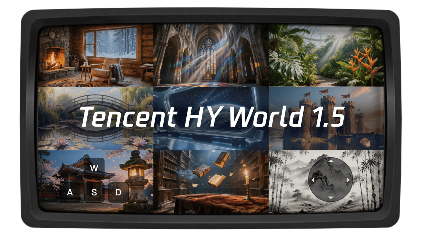 腾讯混元世界模型 1.5 发布，首次开源业界最系统、最全面的实时世界模型框架