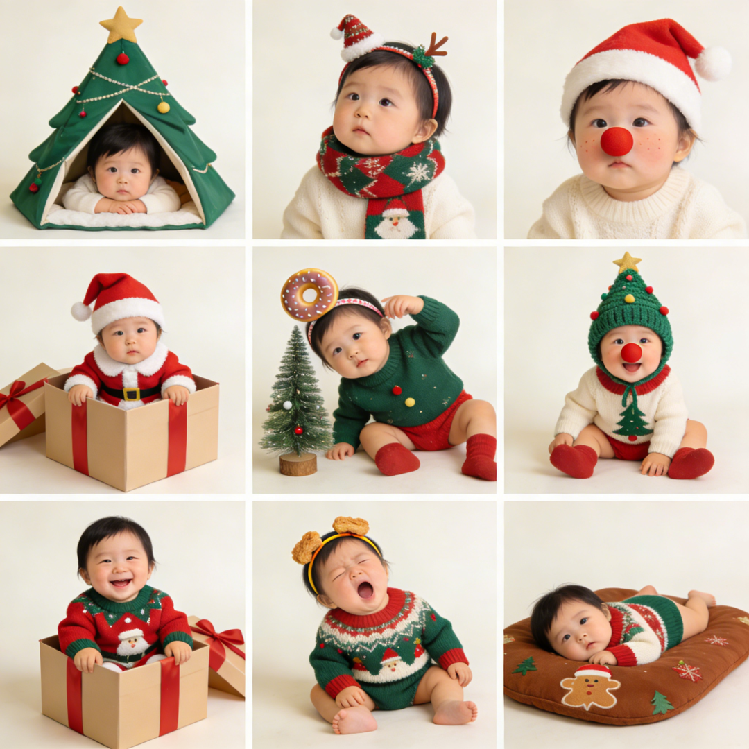【豆包AI】一键生成全家圣诞写真（附提示词）