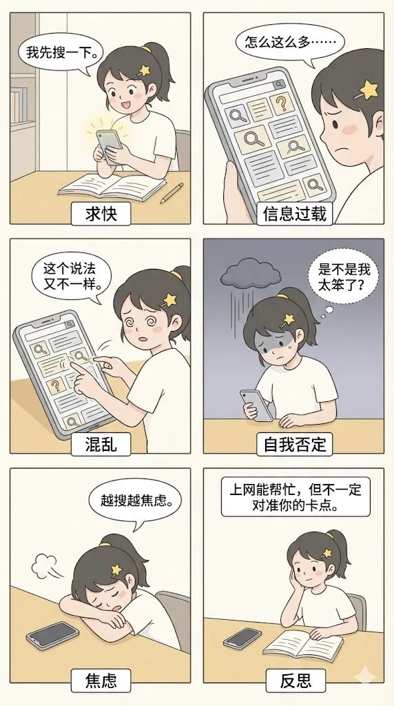 孩子卡住时，第一反应为什么不是请教？9张漫画，把“开口求助”教成一项能力