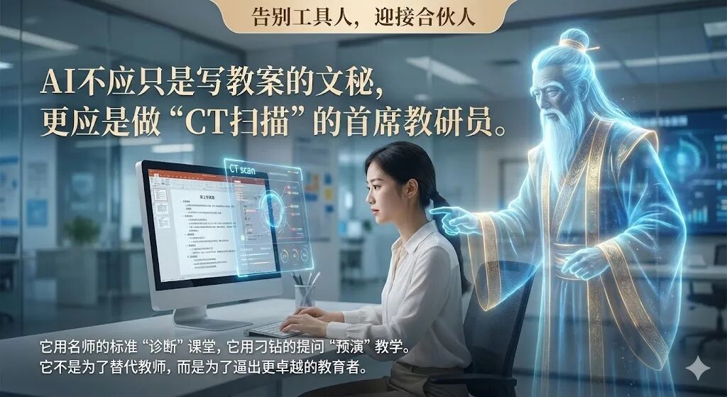 听完窦桂梅校长的分享，看到了AI教育的未来的更多可能：从“工具”到“宗师”