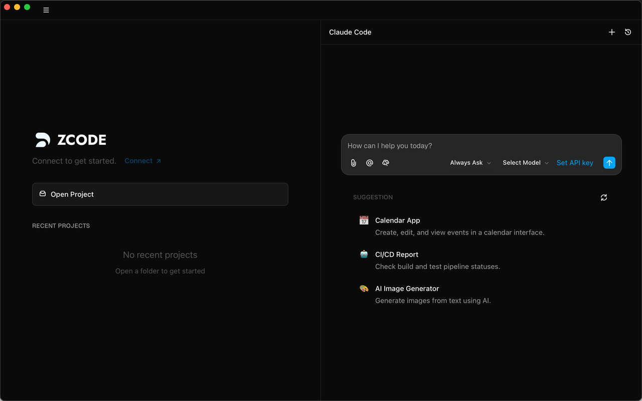 智谱推出轻量 AI 代码编辑器 Z Code：界面友好，无缝集成 Agent 能力
