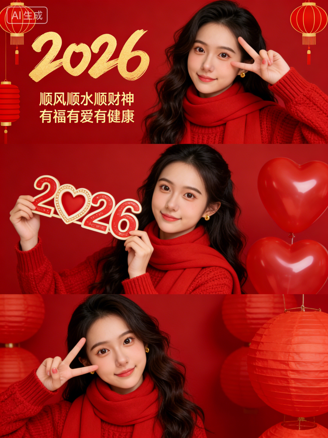 太美了！一键生成2026新年写真（附提示词）