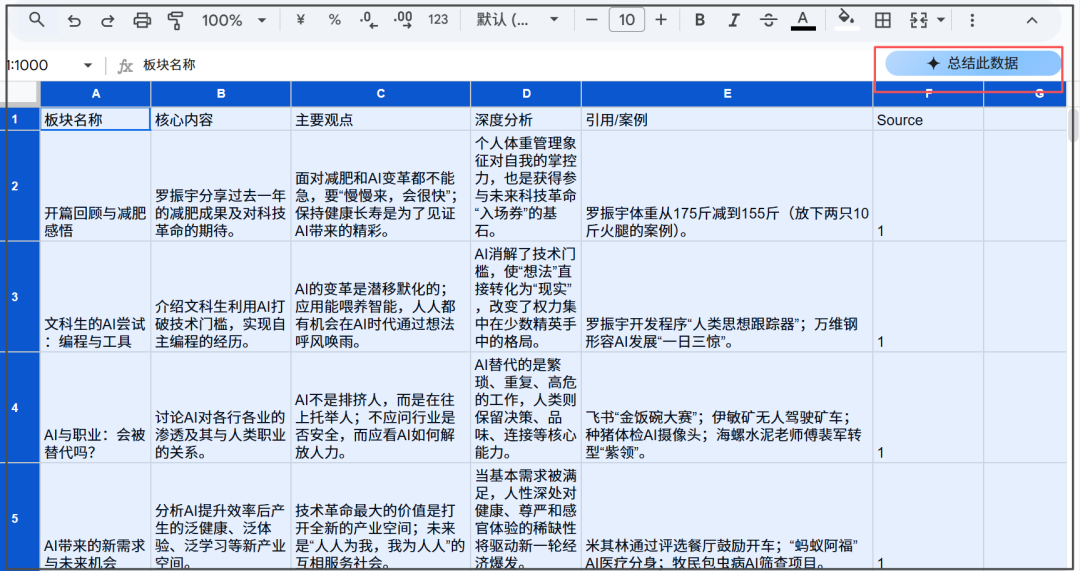 NotebookLM“八大金刚”【9】——表格