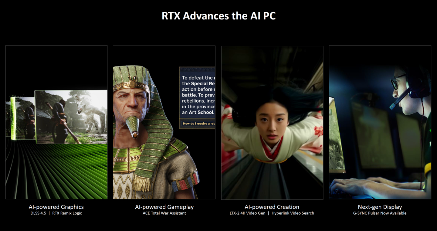 英伟达升级 RTX AI PC 性能：模型提速 40%、创意生成提升 4.6 倍