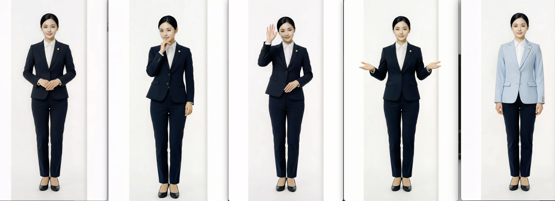 2D数字人实时互动也支持换装、自定义动作啦，还能实时识别人脸，主动跟熟人打招呼