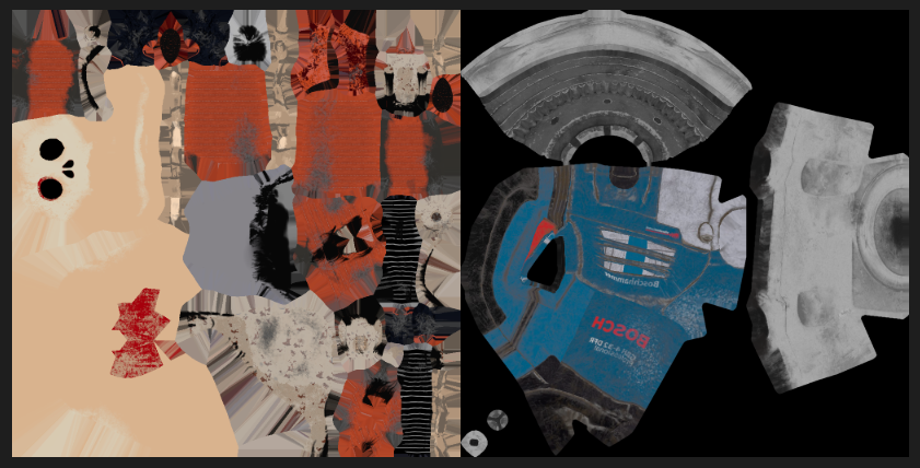 优化3D模型的材质贴图并生成纹理图集