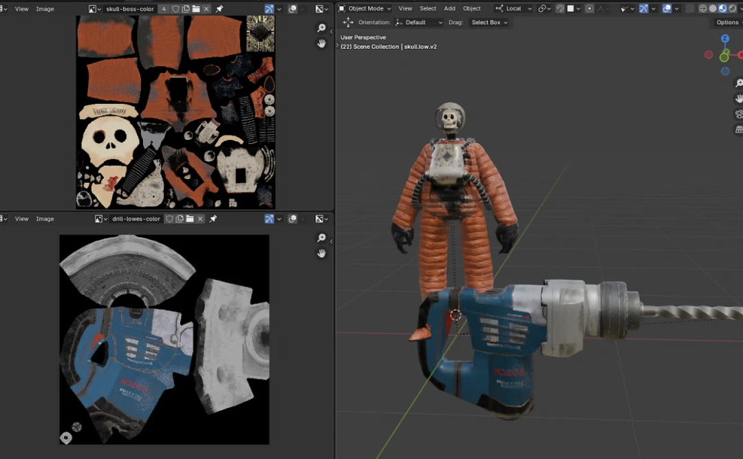 优化3D模型的材质贴图并生成纹理图集