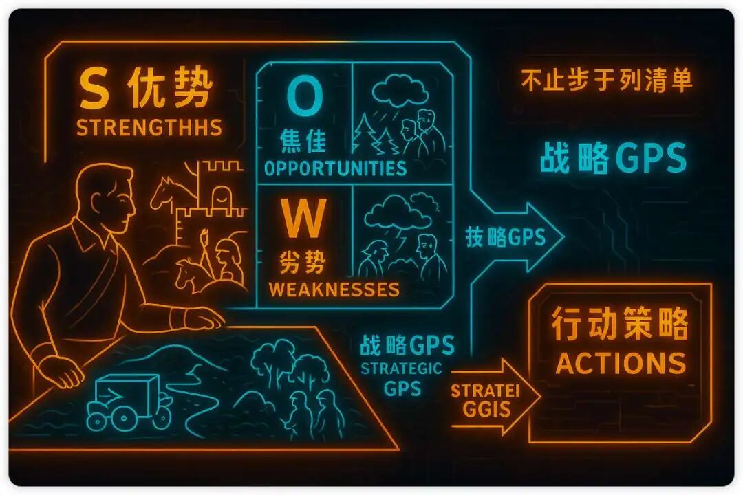 如何像顶级咨询顾问一样思考？我让AI用SWOT带你做一次全景战略推演！（附Prompt）