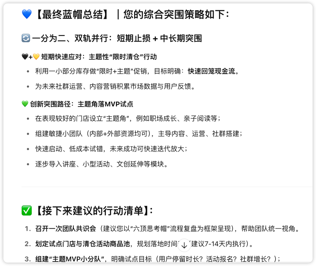 思维混乱有救了！我把顶级“思维教练”塞进AI，让人人都能用的六顶思考帽（附Prompt）