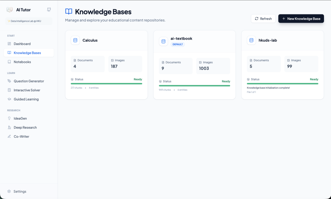一周斩获8k星！港大开源AI学习助手，学练研全流程覆盖，教师也要失业了？