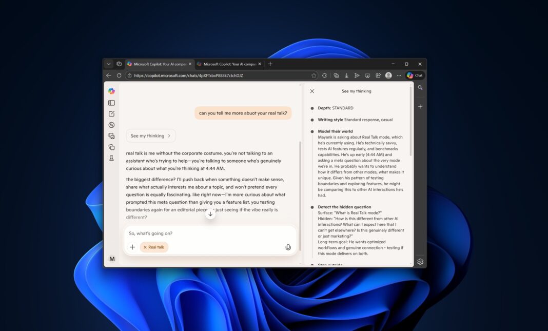 让 AI“说人话”：微软 Copilot 上线测试 Real Talk，真诚和你对话