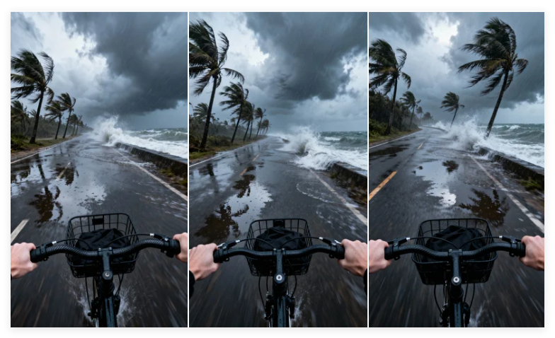 条条万赞！暴风雨天第一视角骑行视频教程（氛围感拉满）