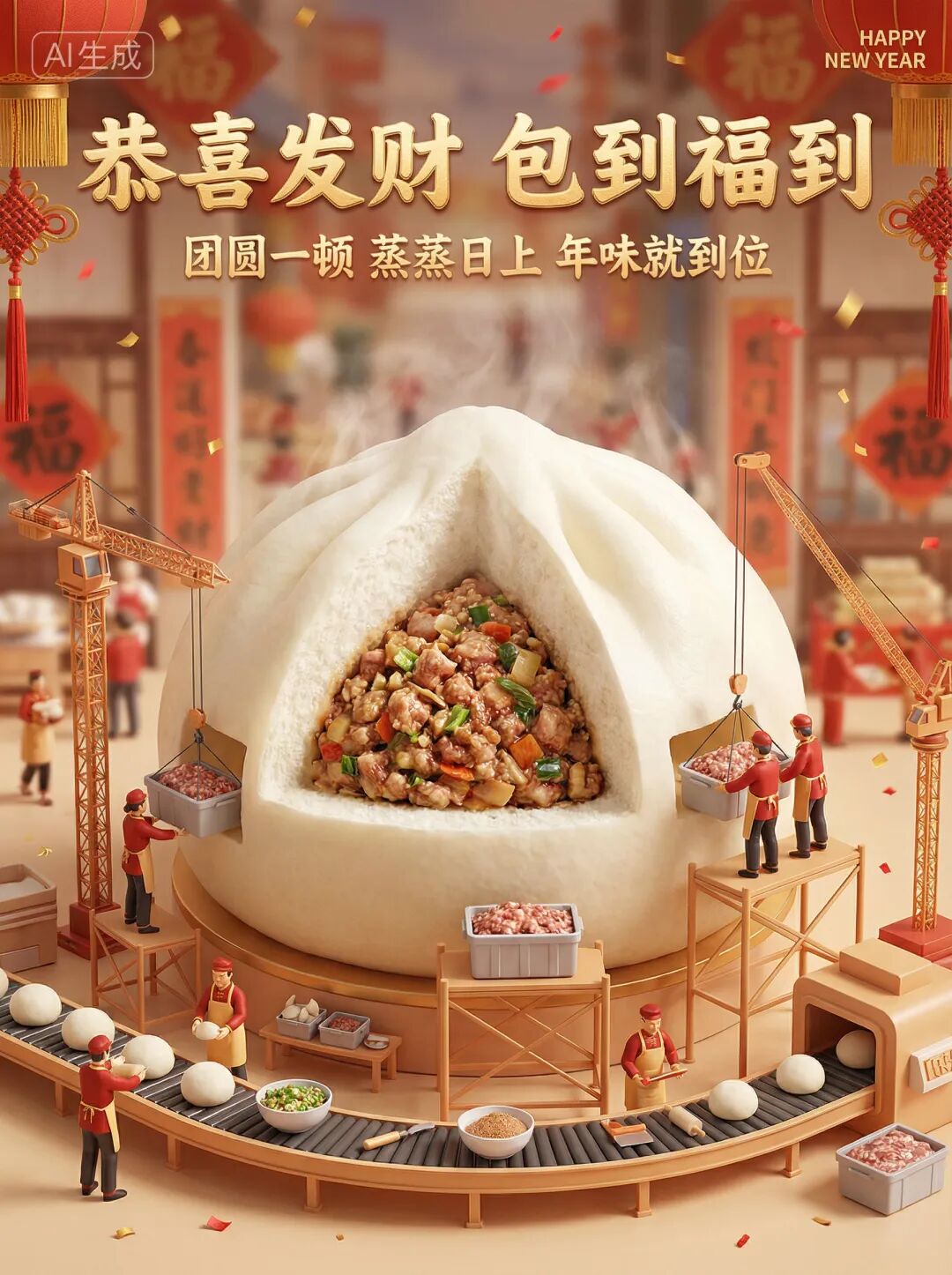 Banana2新上5个新年玩法，我用Lovart国内版全复刻了