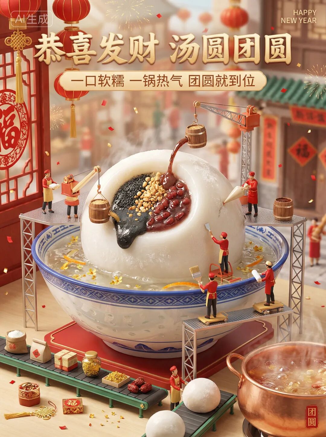 Banana2新上5个新年玩法，我用Lovart国内版全复刻了