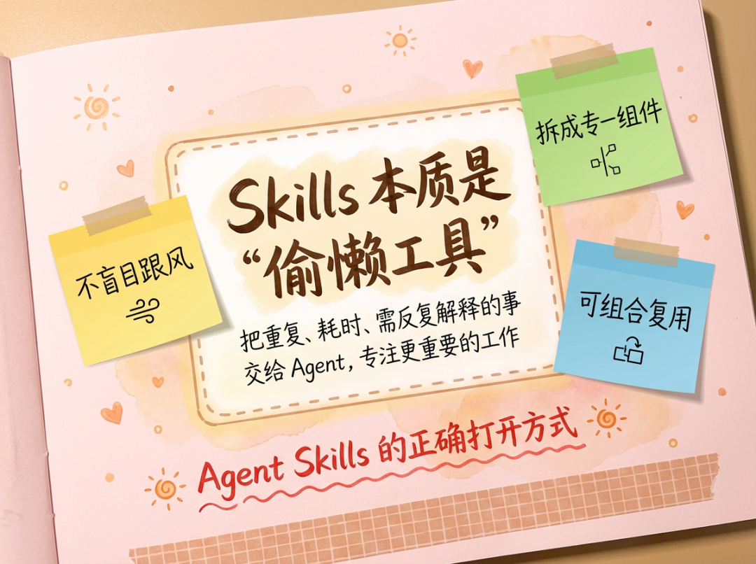别再瞎做 Agent Skills 了！3个范式，教你做出 “可复用、不闲置” 的高效组件