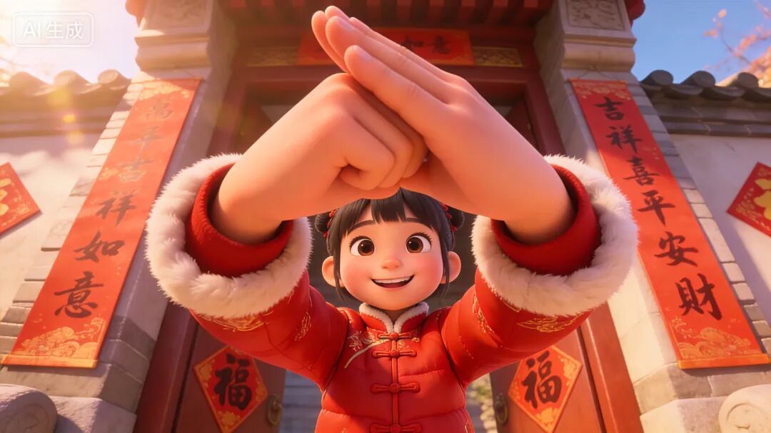 太爽了！3分钟用豆包 AI 搞定！一键直出大透视新年氛围感！（附提示词）