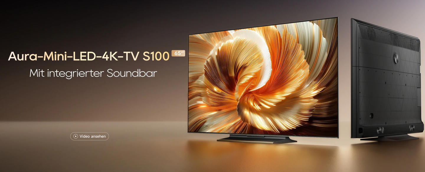 追觅推出 S100 智能电视：4K QLED 面板、4.1.2 扬声器系统，可选 55/65/75/86 英寸