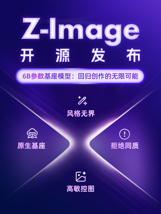 阿里云通义开源 6B 参数 Z-Image 基座模型，生成图片拒绝 AI “大众脸”
