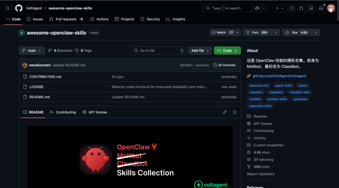 推荐 4 个 yyds 的 OpenClaw 相关 GitHub 项目。