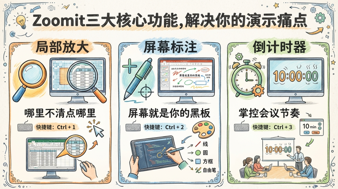 建议收藏：微软出品的屏幕放大、标注神器—ZoomIt 全攻略