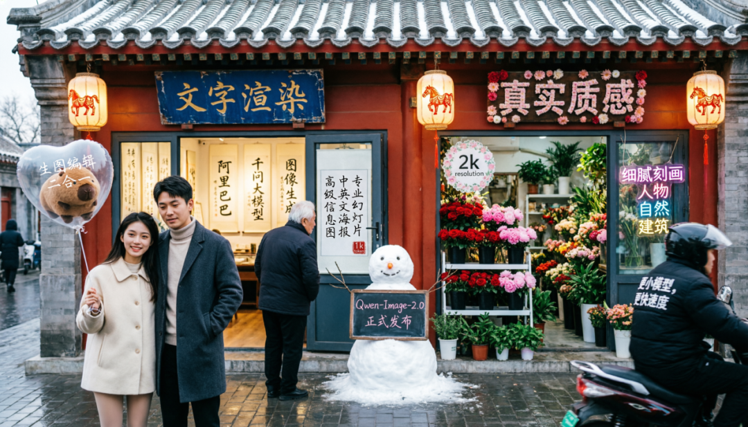 文字渲染更专业，阿里千问推出新一代图像生成基础模型 Qwen-Image-2.0