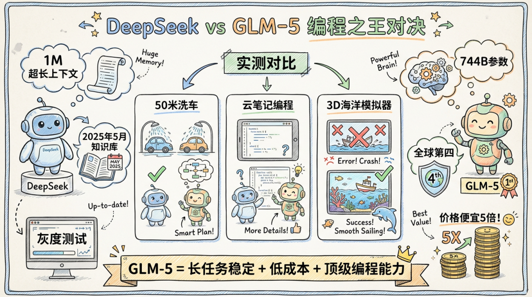 刚刚，GLM 和 DeepSeek 同时大更新，谁更强？