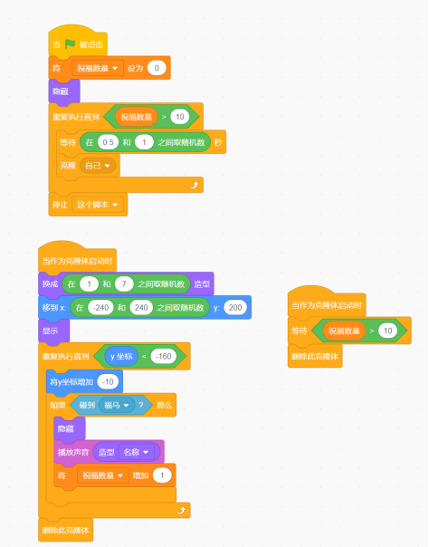 Scratch图形化编程-马年祝福小游戏