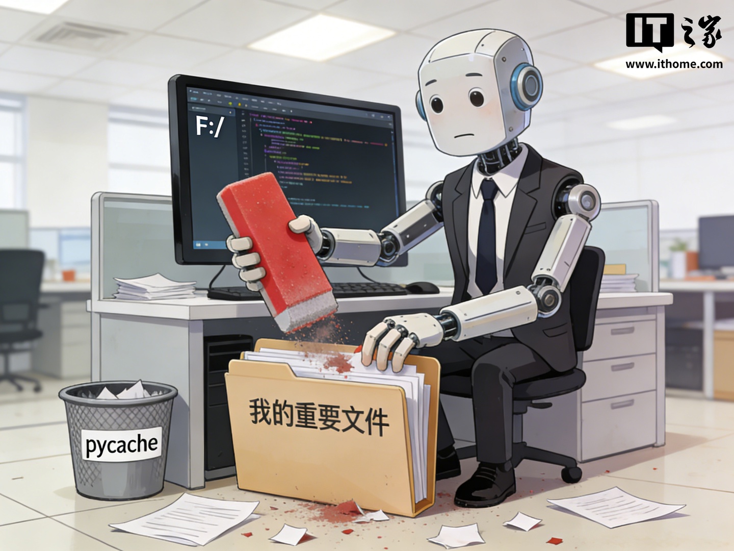 网友用 GPT 5.3 Codex AI 写脚本清理文件，因 1 个符号导致磁盘清空