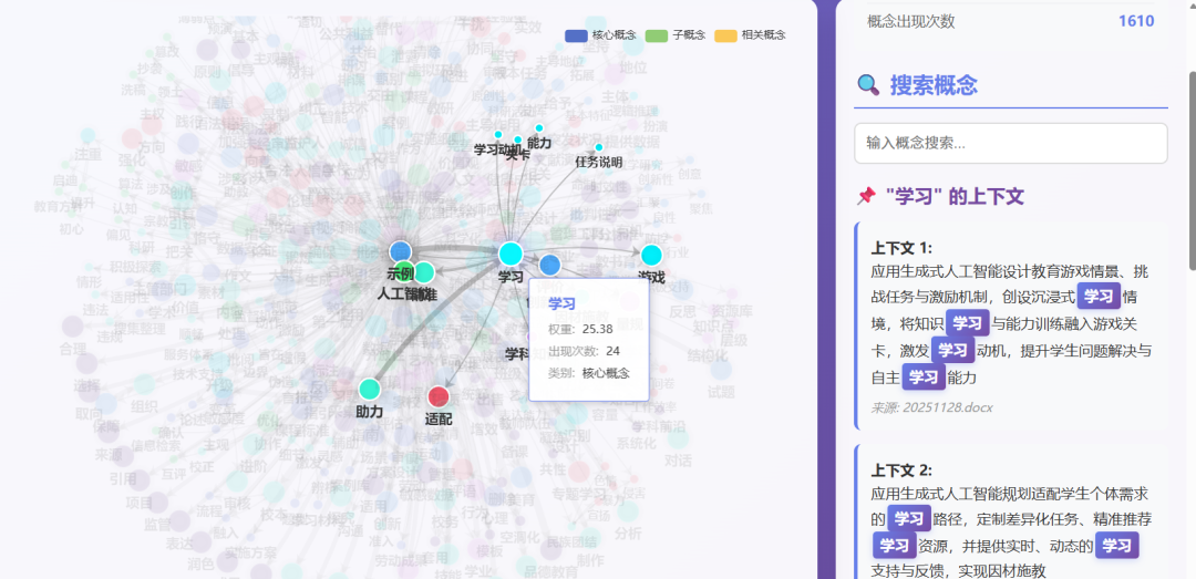 用trae自动开发一个知识图谱生成器