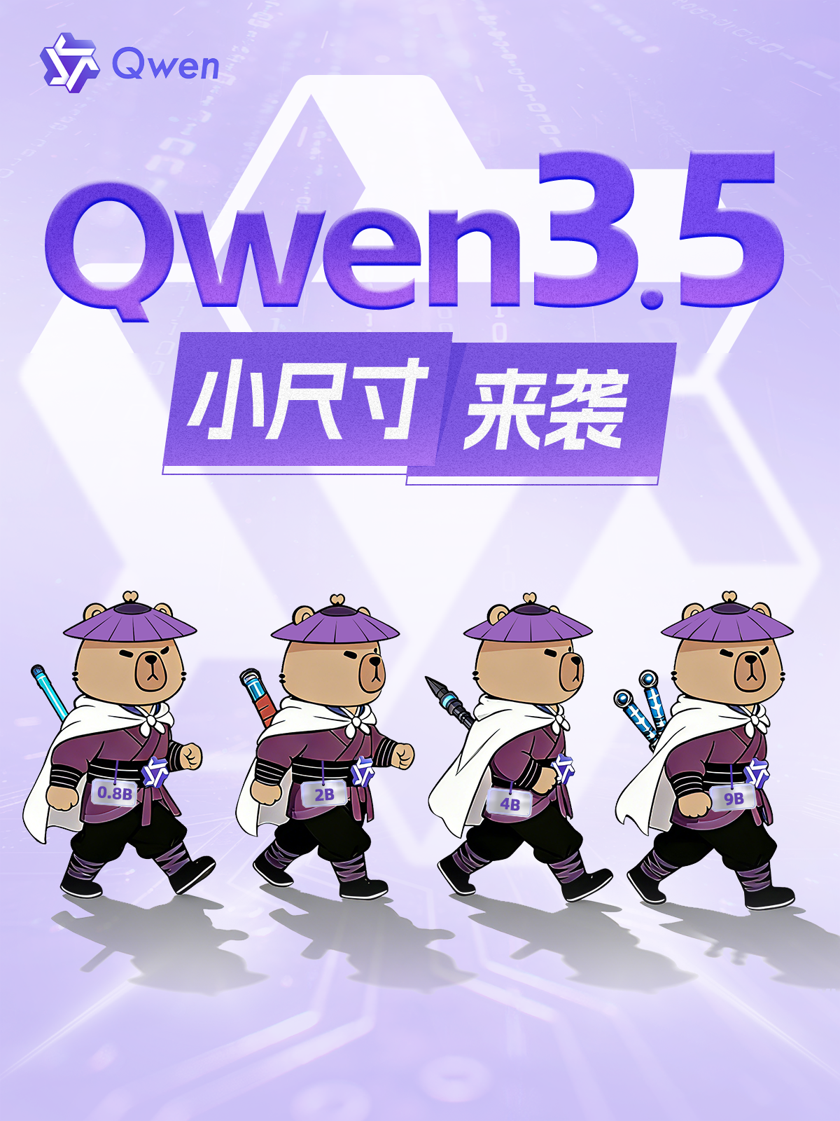 阿里千问开源四款 Qwen3.5 小尺寸模型，覆盖从 0.8B 到 9B 的轻量级 AI 需求