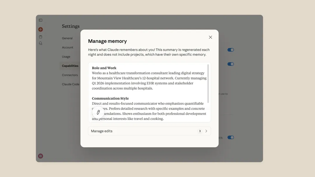 “一键”从其它 AI 服务迁移，Anthropic Claude 上线免费“记忆导入”功能