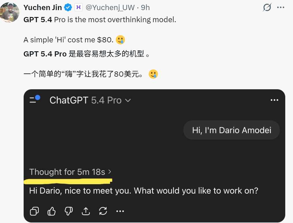 GPT-5.4发布，拥有原生计算机操作能力，像是给OpenClaw量身打造的模型。