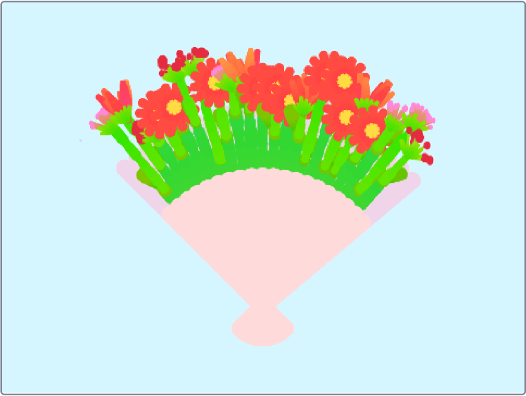 Scratch编程献礼妇女/女神节｜用代码画出永不凋谢的浪漫，祝妈妈/她永远美丽如花！