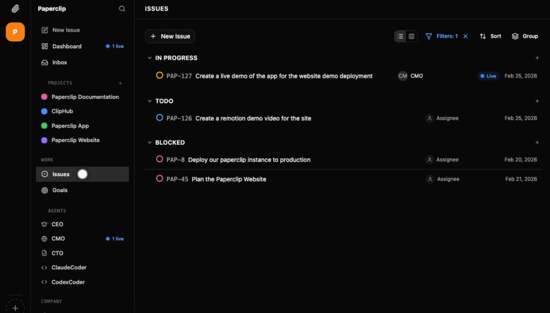 3天斩获12.8k星星！用这个开源工具给你的龙虾团队开一家真正的无人公司。
