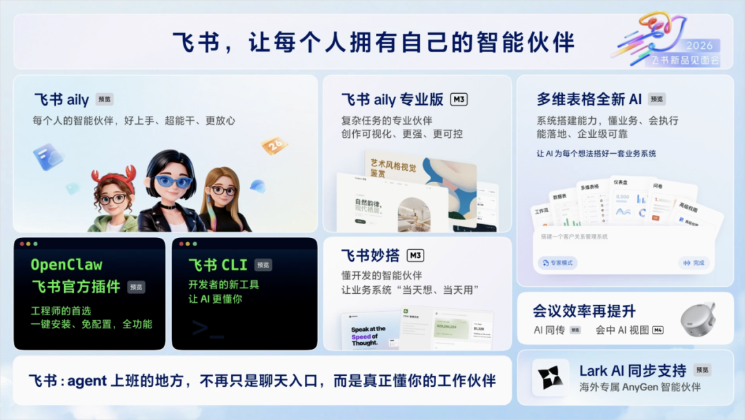 飞书 aily 今天上线，说点发布会没讲的
