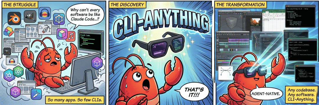 20k星爆火开源！CLI一切，让所有软件Agent原生化