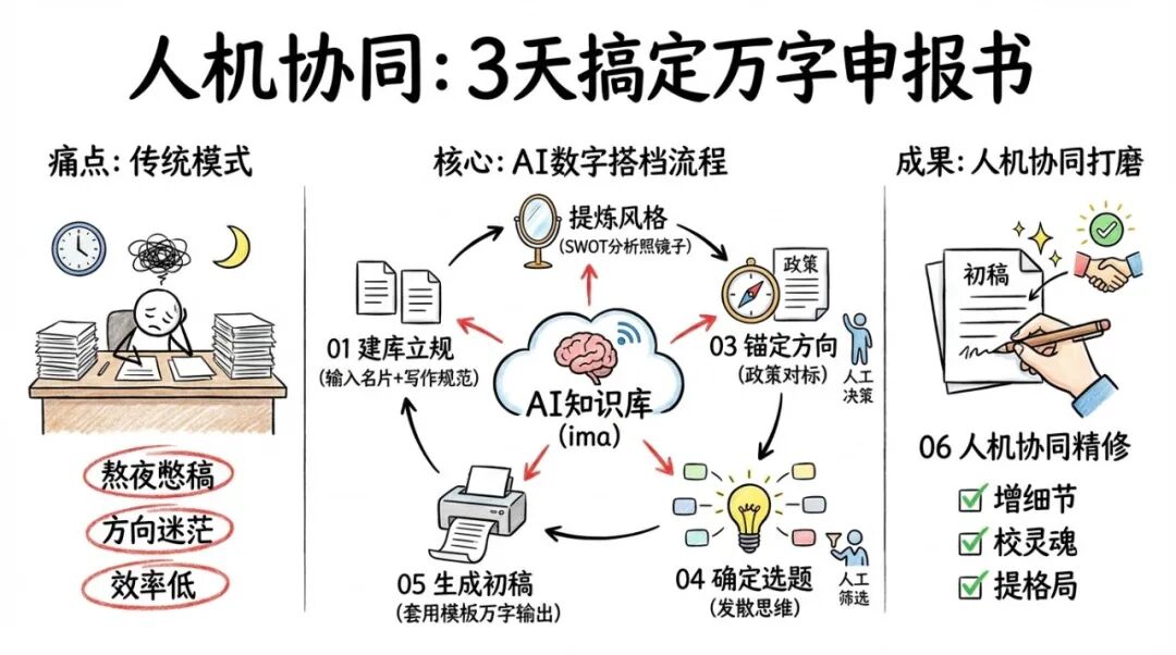 拒绝熬夜憋稿！用这个“数字搭档ima知识库”，3天搞定“苏式育人”万字申报书