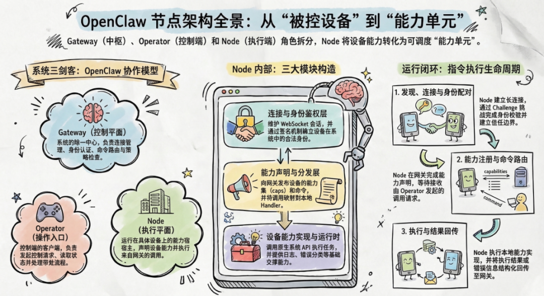 OpenClaw(龙虾)进阶：轻量 Node 跨端控制物理设备，下一代 Agent 雏形？