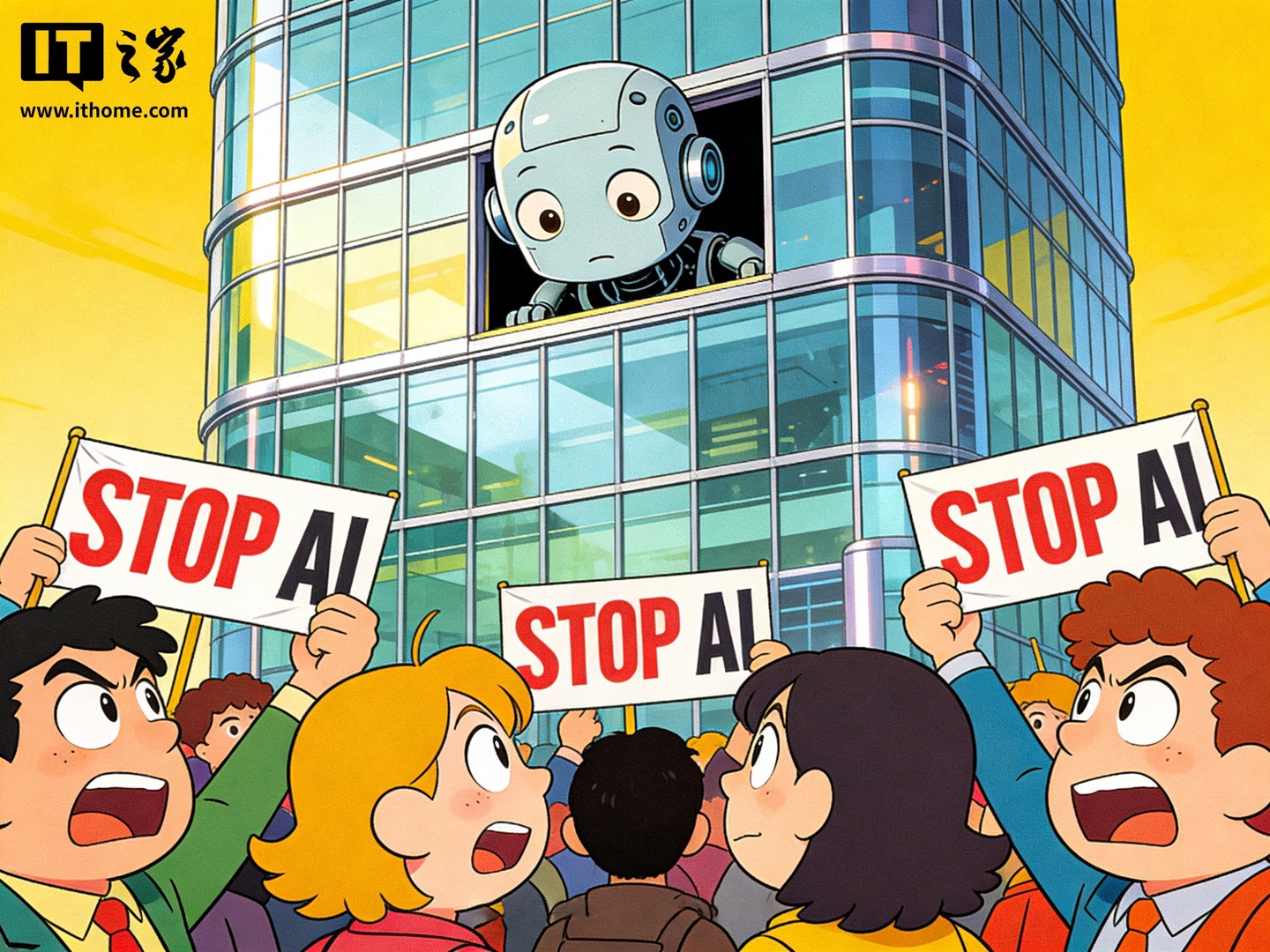 近 200 人在 Anthropic 总部前抗议，称 AI 若能自我迭代恐将威胁人类生存