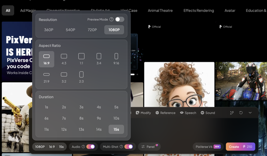 实测Pixverse V6新版本，现在AI视频也有自己的蜜雪冰城了