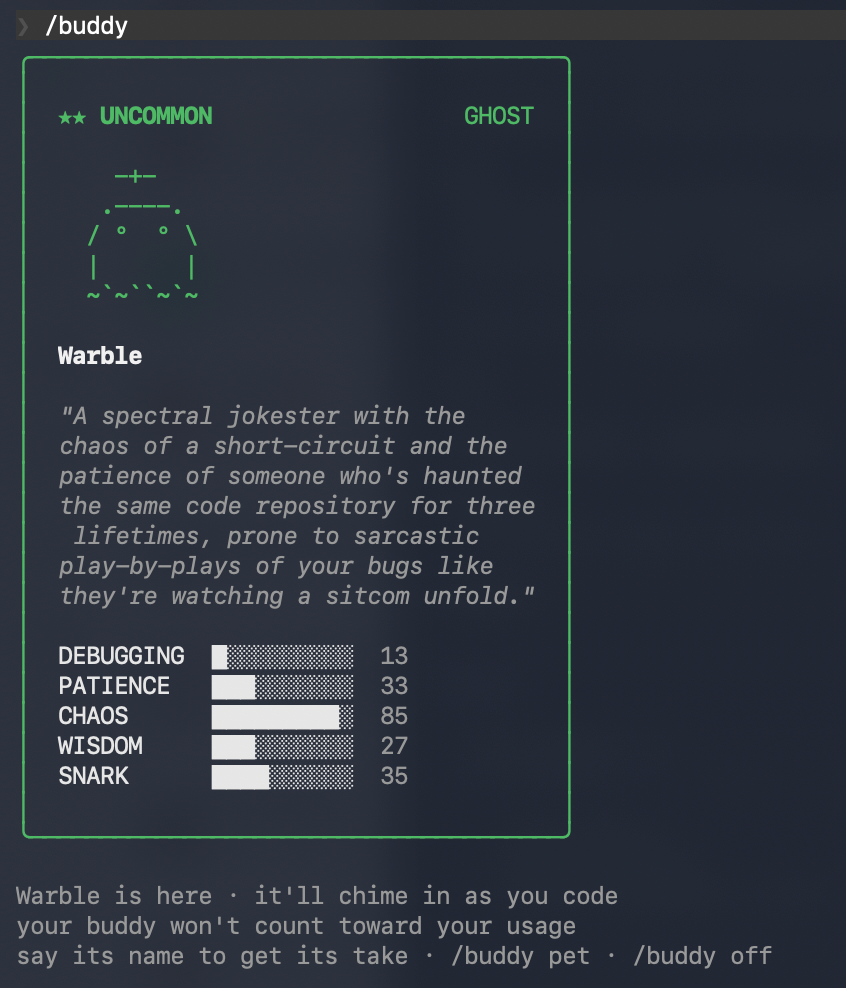 Claude Code宠物系统悄悄上线，我把白板刷成了金色传说。