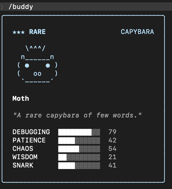 Claude Code 宠物系统悄悄上线，命令行里养电子宠物，还有传说级稀有！