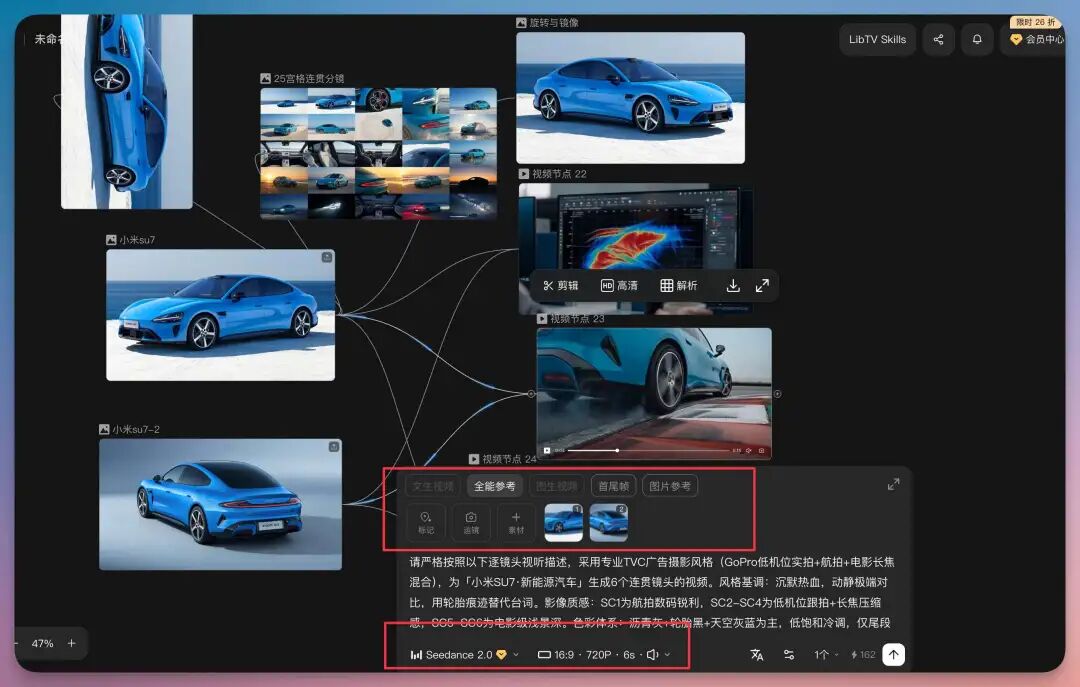 Sora已死，国产当立｜Seedance 2.0 上线 LibTV，无需排队，一人就是一家广告公司！（附提示词）