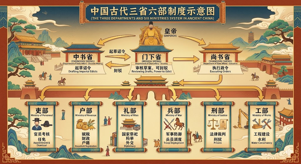 我用1400年前的三省六部制，搞了一套很酷的多Agent协同方案。