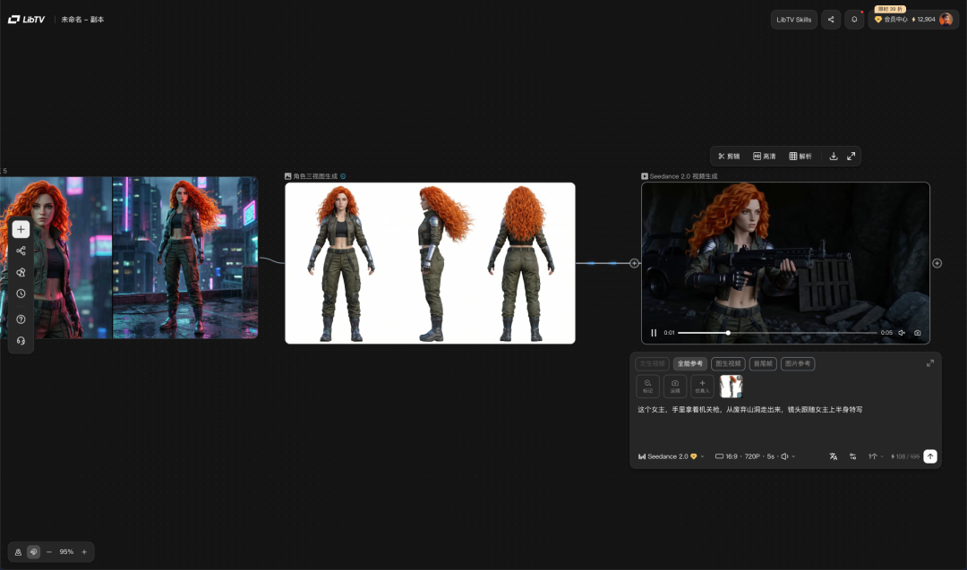 Seedance 2.0 接进 LibTV 后，秒过真人审核！