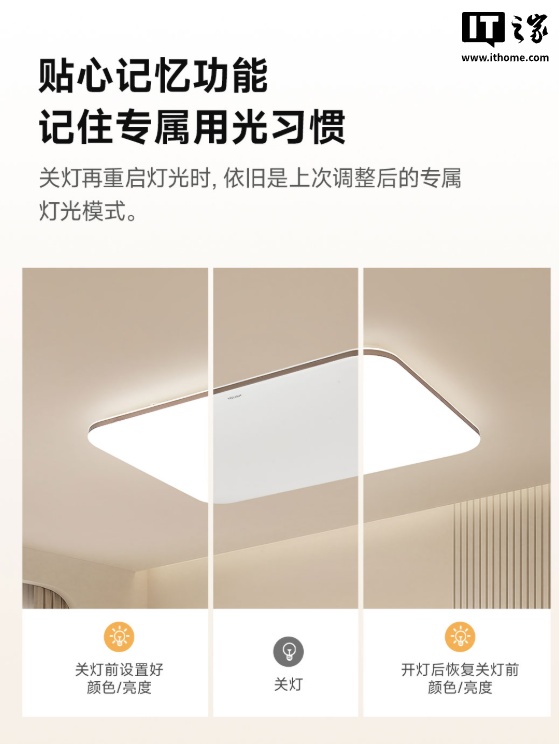 Yeelight 智能雷达人在护眼吸顶灯 RadarSense 现身，众筹价 269 元起