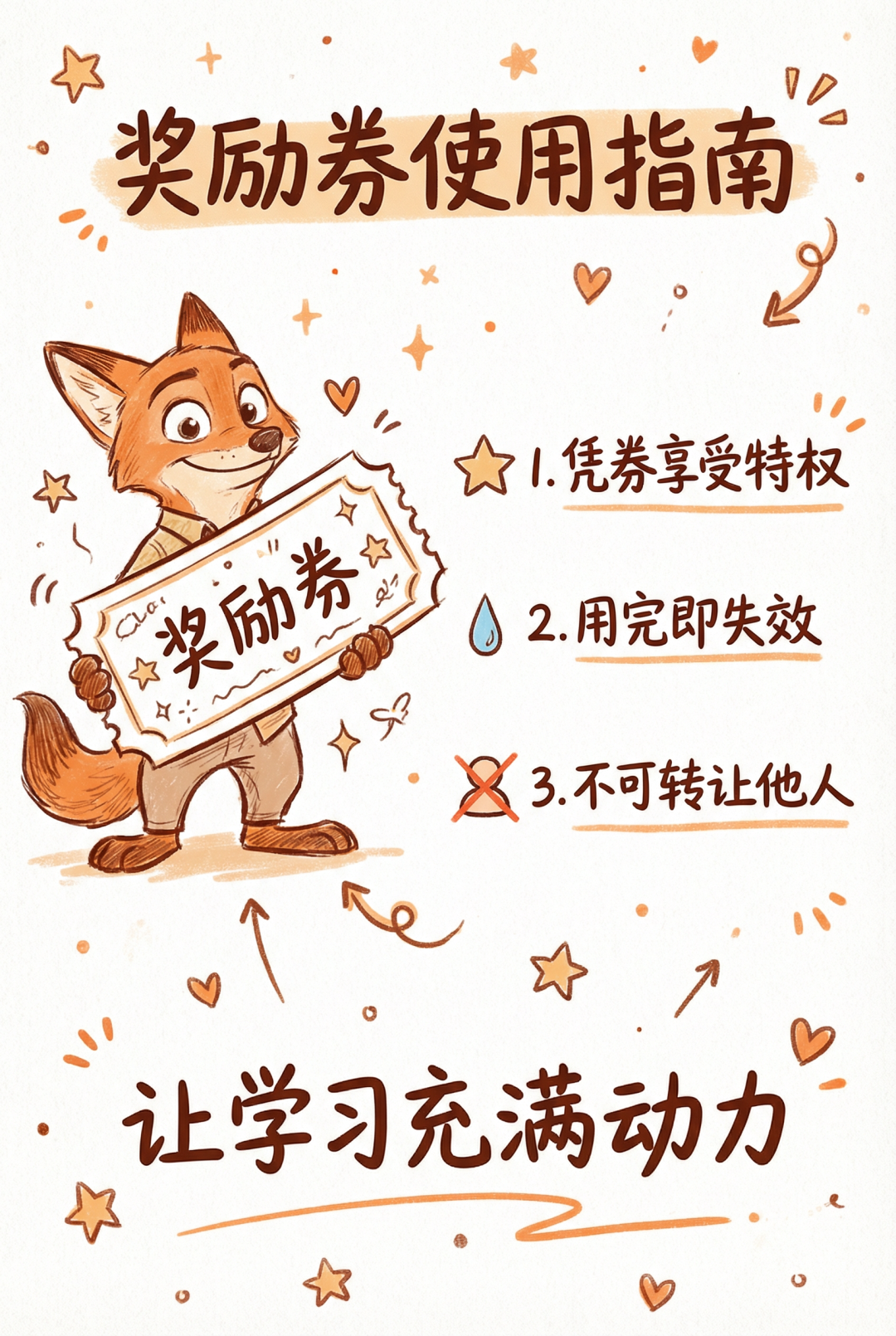 萌翻了！《疯狂动物城2》奖励券让学习变有趣