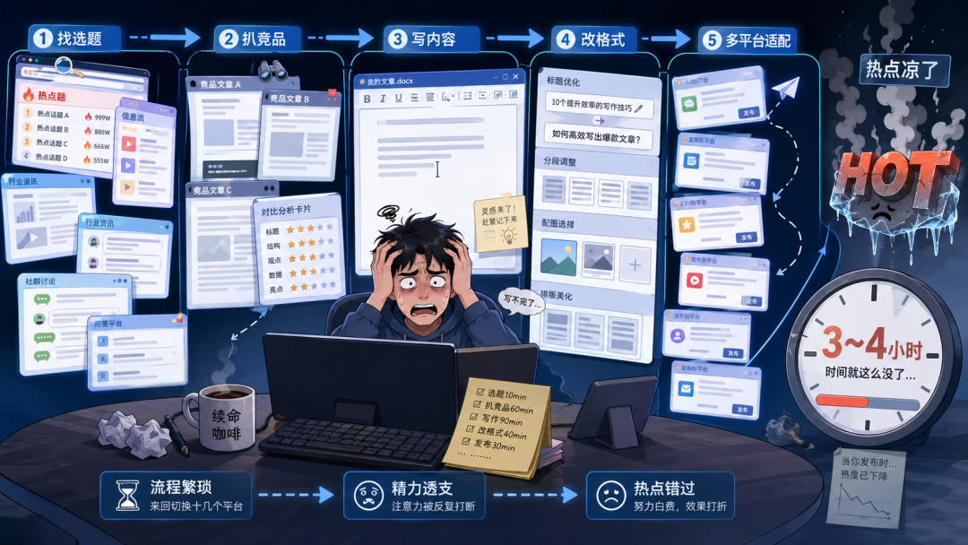 我用 Tabbit 浏览器搭了一套内容创作全自动流水线，太香了！